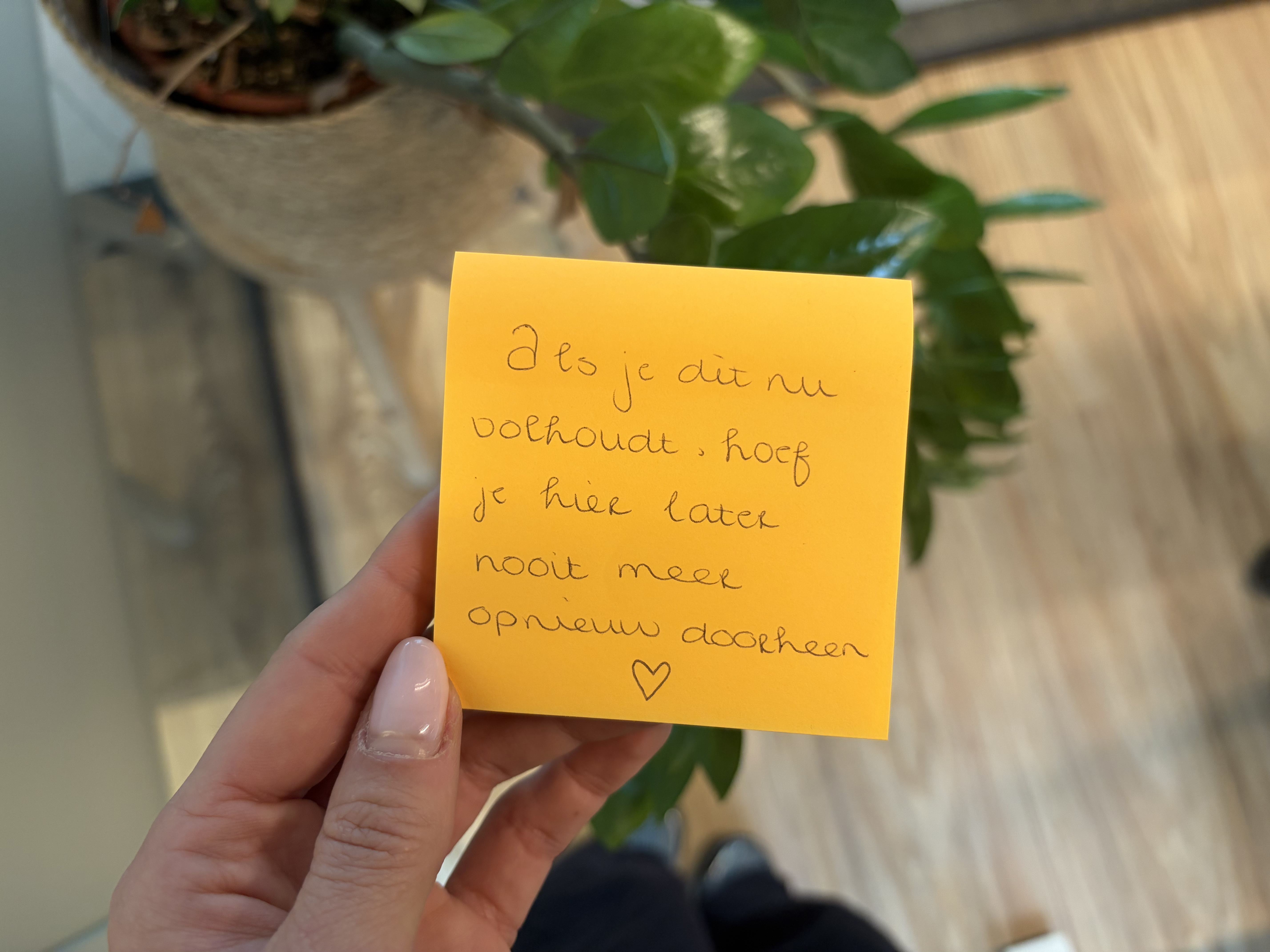 Mijn eerste sessie